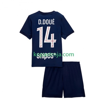 Billiga Fotbollströjor Paris Saint-Germain Desire Doue 14 Barn Hemma tröja 2025/26 Kortärmad